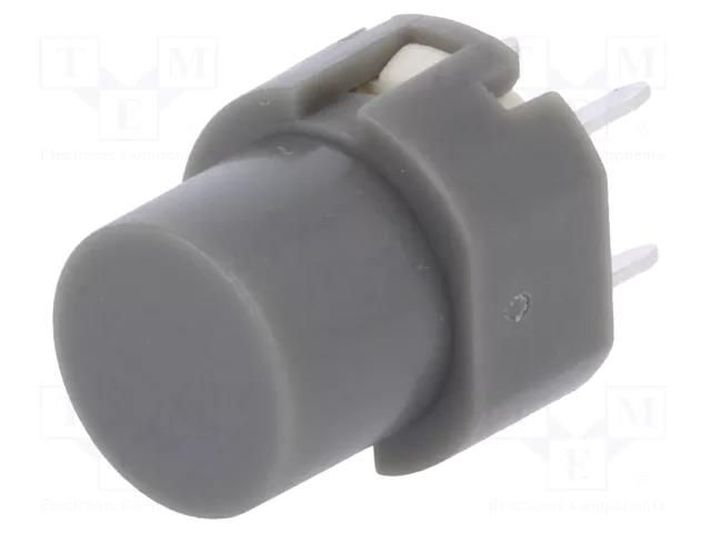 Switch: keypad; Pos: 2; SPST-NO; 0.01A/35VDC; grey; none; THT; 1.3N HIGHLY ELECTRIC KS01-BV-GREY