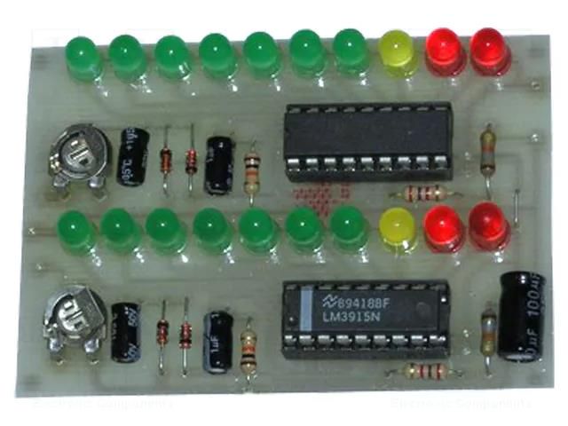 Stereo level indicator; 12VDC; visual effects; IC: LM3915 JABEL ZSM-29