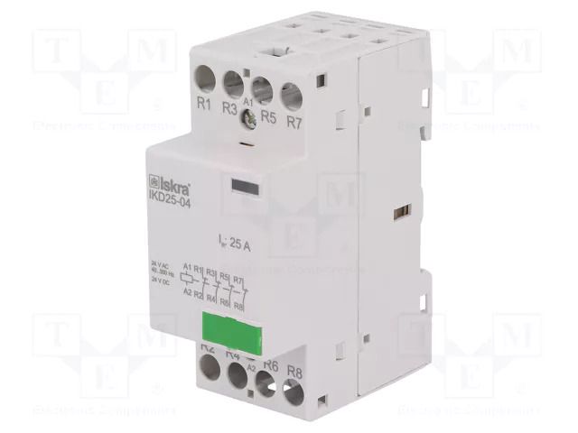 Contactor: 4-pole installation; 25A; 24VAC,24VDC; NC x4; IKD ISKRA IKD25-04/24V