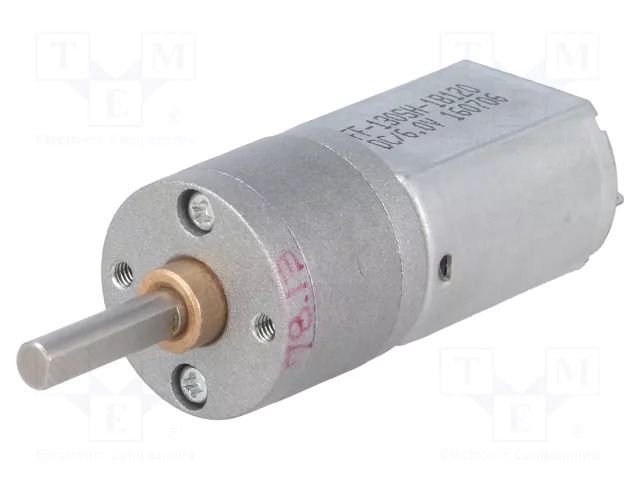 Motor: DC; with gearbox; POLOLU 20D; 6VDC; 3.2A; Shaft: D spring POLOLU POLOLU-3465