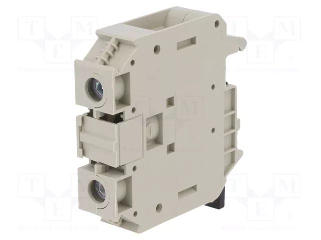 Splice terminal: rail; 125A; 800V; screw terminal; grey; 35mm2 WIELAND 57.535.0155.0