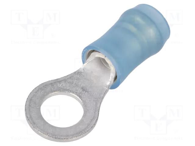 Tip: ring; Ø: 5mm; 1.04÷2.62mm2; crimped; for cable; insulated; blue TE Connectivity 36160