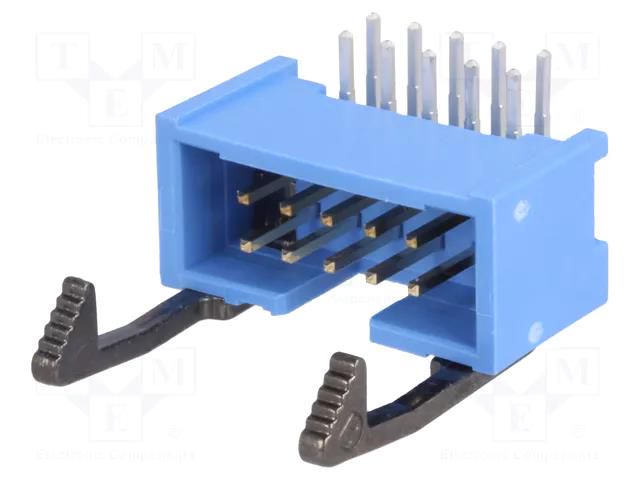 Connector: IDC; socket; male; PIN: 10; angled 90°; THT; 2.54mm; 2x5 TE Connectivity 2-1761607-3