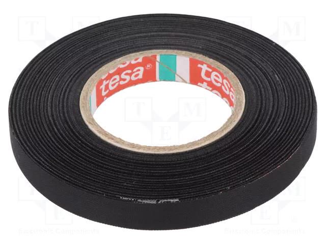 Tape: textile; W: 9mm; L: 25m; Thk: 0.16mm; Automotive; caoutchouc TESA TESA-51025-09