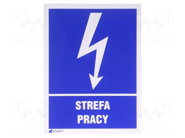 Safety sign; informative; self-adhesive folie; W: 105mm; H: 148mm ANRO 24EIA/Q3/F