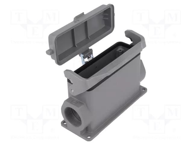 Enclosure for connectors: HDC; size 24B; Han® B; IP65; with latch HARTING 19300240297