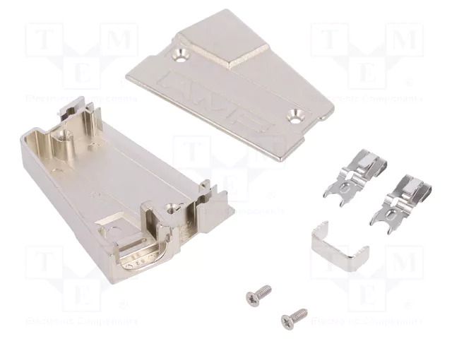 Plug case; PIN: 50; shielded; Locking: latch; steel; angled TE Connectivity 5749202-2