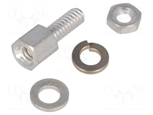 Threaded head screw; Thread len: 7.9mm; Thread: UNC 4-40 TE Connectivity 167501-2