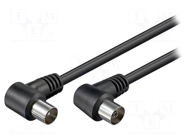 Cable; 2.5m; black; 75Ω Goobay AC-3C2V-AA-0250-BK