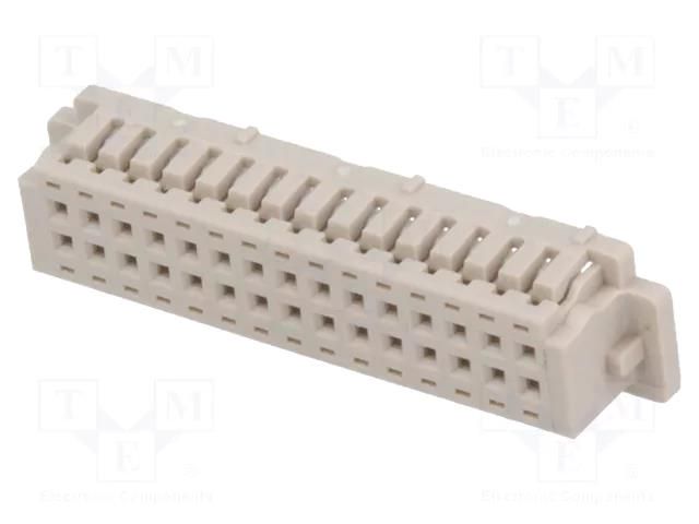 Connector: wire-board; plug; female; PIN: 30; SignalBee; straight HIROSE DF13-30DS-1.25C