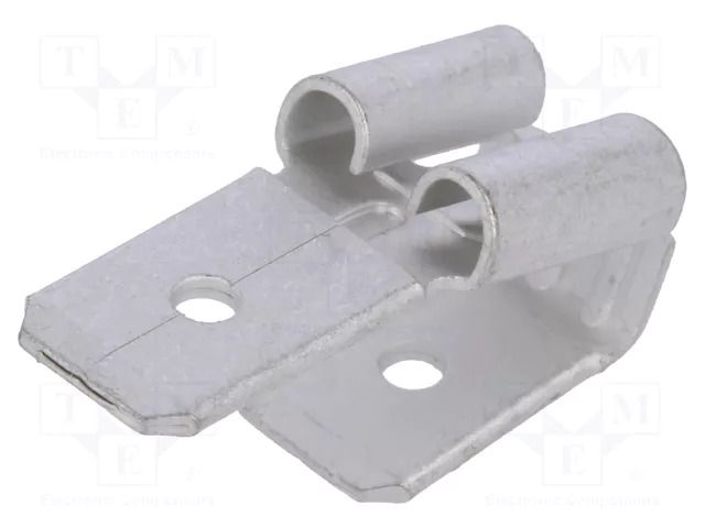 Terminal: flat; 6.3mm; 0.8mm; male x2,female x1; non-insulated NICHIFU 63-V