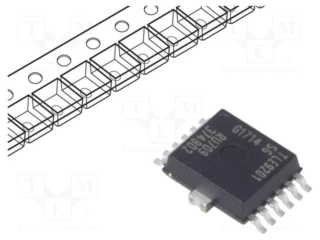 IC: driver; H-bridge; IMC,motor controller; SPI; PG-DSO-12-17; 6A INFINEON TECHNOLOGIES TLE9201SGAUMA1