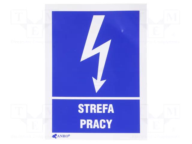 Safety sign; informative; self-adhesive folie; W: 74mm; H: 105mm ANRO 24EIA/Q2/F