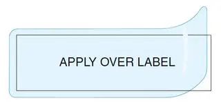 PROTECTIVE LABEL COVERS, PE, TRANS, 50.8MM W QC200AC