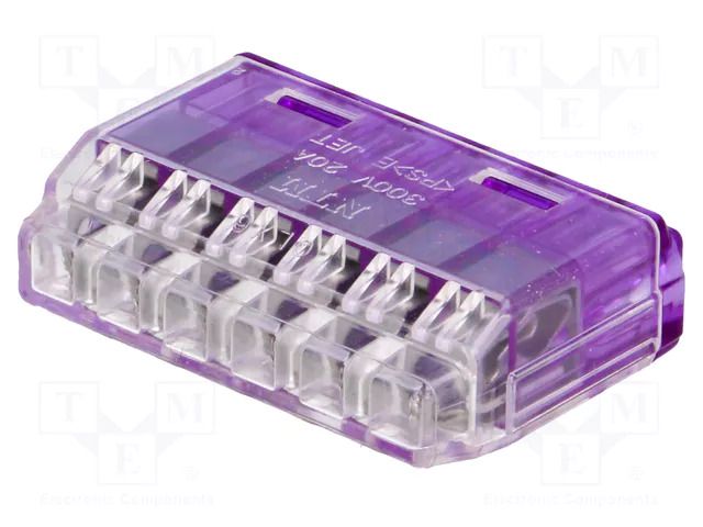 Quick splice; QLX; 20A; 300V; spring clamp; Contacts: copper; 12mm NICHIFU QLX6-PCL