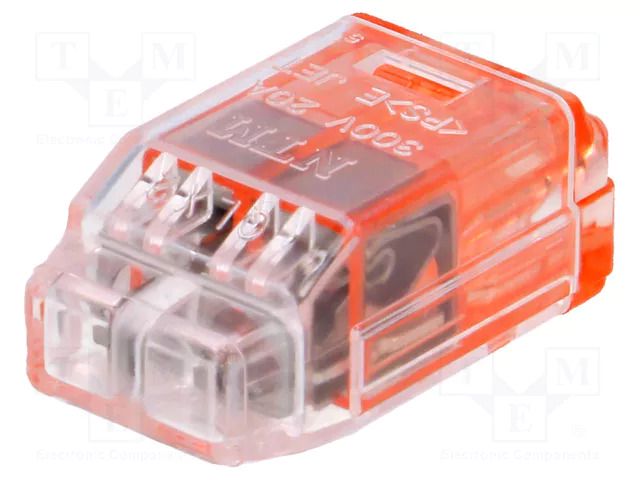 Quick splice; QLX; 20A; 300V; spring clamp; Contacts: copper; red NICHIFU QLX2-RCL