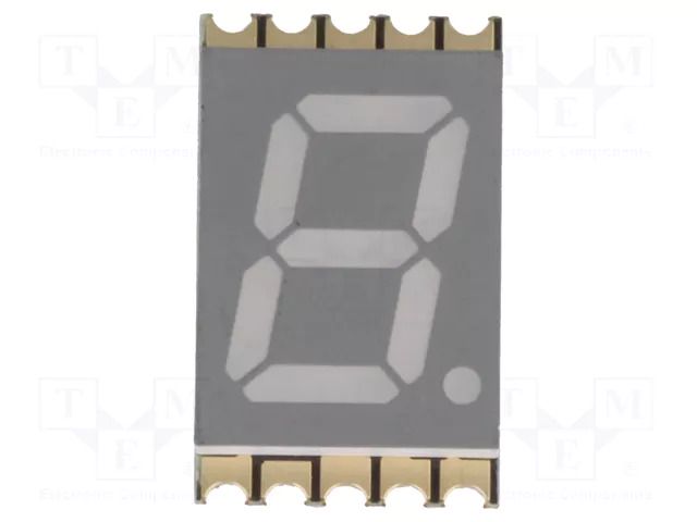 Display: LED; 7-segment; 10mm; 0.39"; No.char: 1; red; 20.8mcd; anode LITEON LTS-4817CKR-PR
