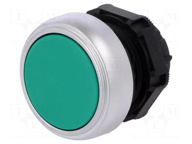 Switch: push-button; 22mm; Stabl.pos: 1; green; none; IP66; flat LOVATO ELECTRIC LPCB103