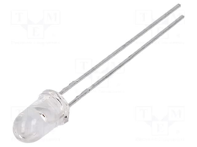 LED; red; 5mm; 5500÷16000mcd; 8°; Front: convex; 1.9÷2.4VDC BROADCOM (AVAGO) HLMP-EG08-WZ000