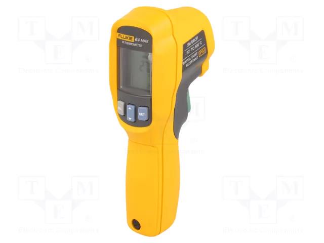 Infrared thermometer; LCD; -30÷600°C; Accur.(IR): ±(1%+1°C); IP54 FLUKE FLK-64MAX