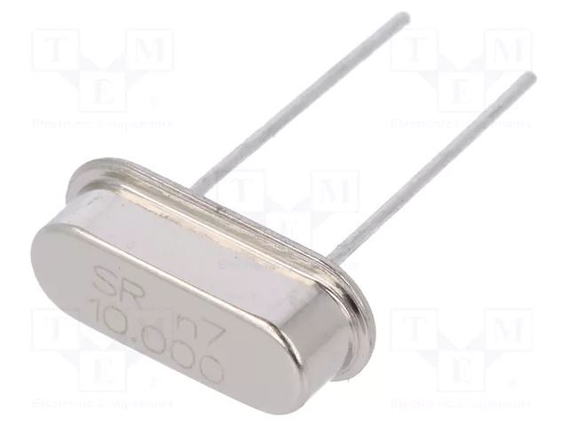 Resonator: quartz; 10MHz; ±30ppm; 20pF; THT; HC49-S SR PASSIVES 10M-49S-SR