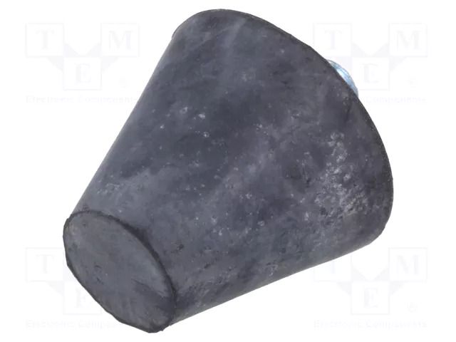 Vibroisolation foot; Ø: 20mm; Shore hardness: 40±5; 358N; 84N/mm ELESA+GANTER DVB6-20-17M5-6-4