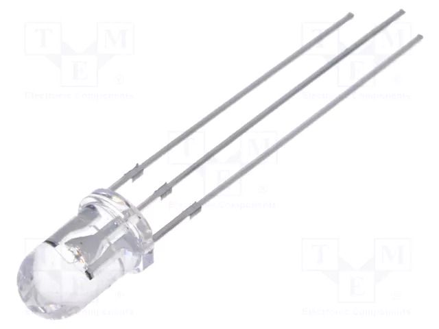 LED; red/yellow; 5mm; 30°; Front: convex; 12÷15VDC; No.of term: 3 OPTOSUPPLY OSRYMC5B31A-12V