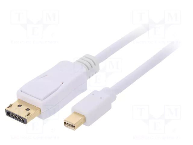Cable; DisplayPort plug,mini DisplayPort plug; DisplayPort 1.1 GOOBAY MC.2110.1112.020WH