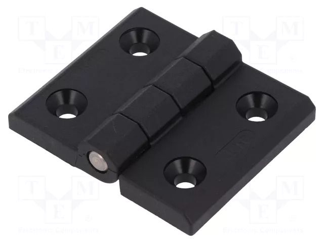 Hinge; Width: 60mm; technopolymer PA; black; H: 45mm ELESA+GANTER CFM60-45-SH-6