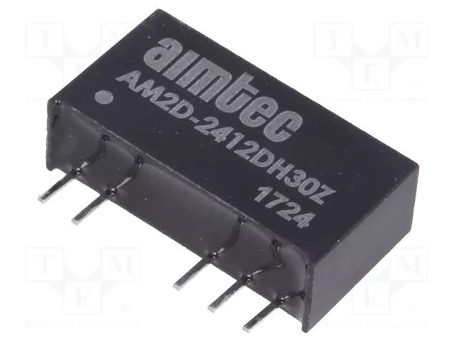 Converter: DC/DC; 2W; Uin: 21.6÷26.4VDC; Uout: 12VDC; Uout2: -12VDC AIMTEC AM2D-2412DH30Z