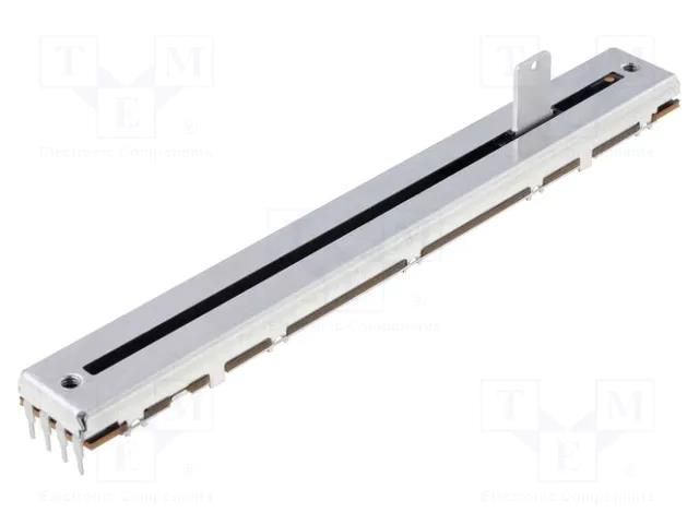 Potentiometer: slide; 10kΩ; 500mW; THT; ±20%; logarithmic; metal ALPS RSAON12-10KAX2