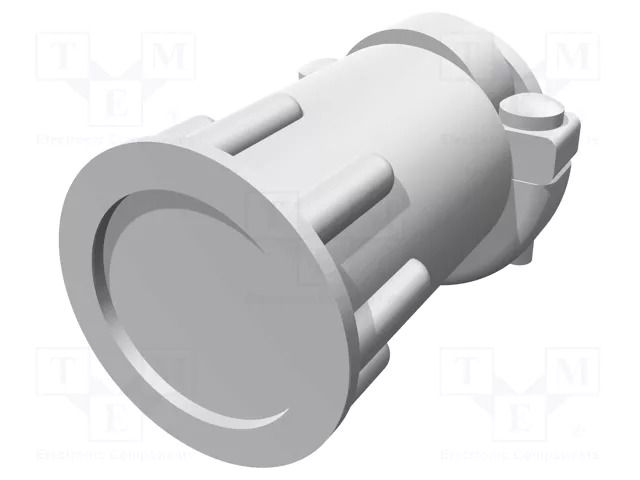 Cable hood and fastener; size 11; 11.5mm; straight; CPC TE Connectivity 206358-5