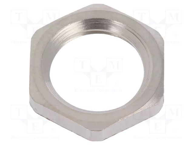 Nut; M12; brass; Thk: 2.8mm; Spanner: 15mm; Thread: metric; Pitch: 1.5 HUMMEL HUMMEL-1161120050