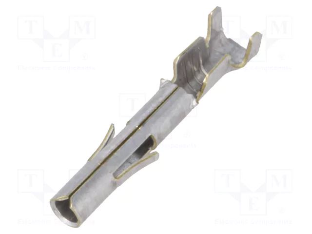 Contact; female; Universal MATE-N-LOK; brass; tinned; 0.5÷2mm2 TE Connectivity 350550-1