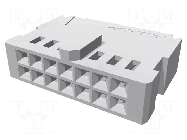 Connector: wire-board; plug; female; PIN: 14; AMPMODU MOD IV; 2x7 TE Connectivity 102387-2