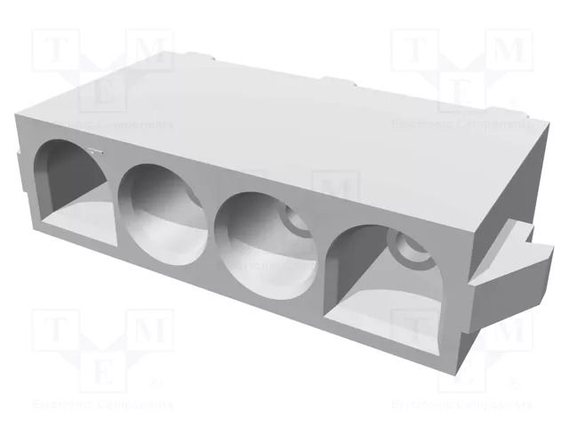Connector: wire-board; socket; female; PIN: 4; straight; 600V; 19A TE Connectivity 350826-1