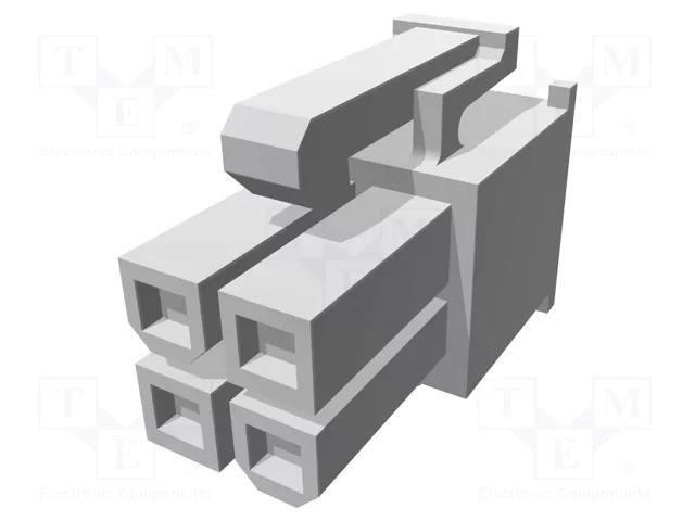 Connector: wire-wire/PCB; plug; female; PIN: 2; VAL-U-LOK; 4.2mm TE Connectivity 2029097-4