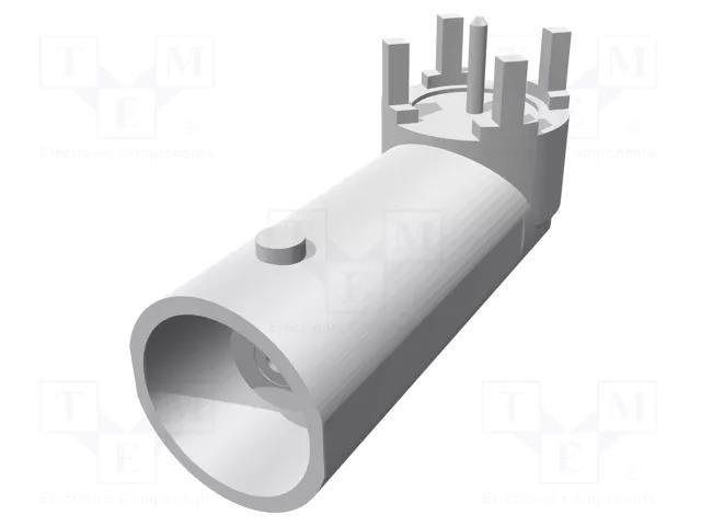 Connector: BNC; socket; female; angled 90°; THT; polymethylpentene TE Connectivity 5413631-1