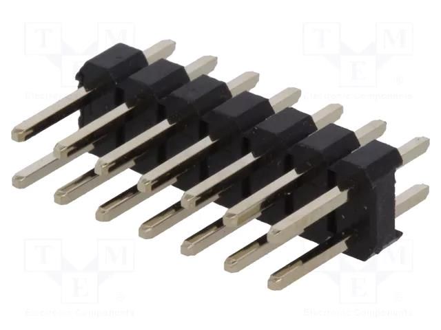 Connector: pin strips; pin header; male; PIN: 14; straight; THT CONNFLY ZL202-14G