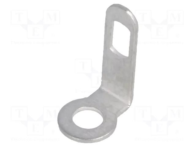 Tip: solder lug ring; 0.4mm; M2; Ø: 2.2mm; screw; angled 90° OSTERRATH STO-M2P/NC