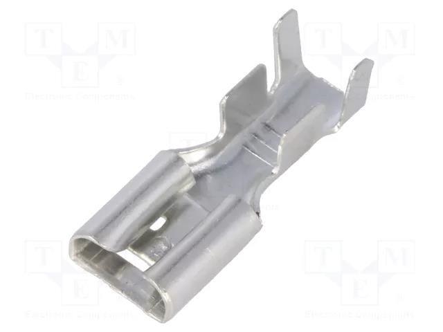 Terminal: flat; 6.3mm; 0.8mm; female; 2.5÷4mm2; crimped; for cable NINIGI ST-005/4
