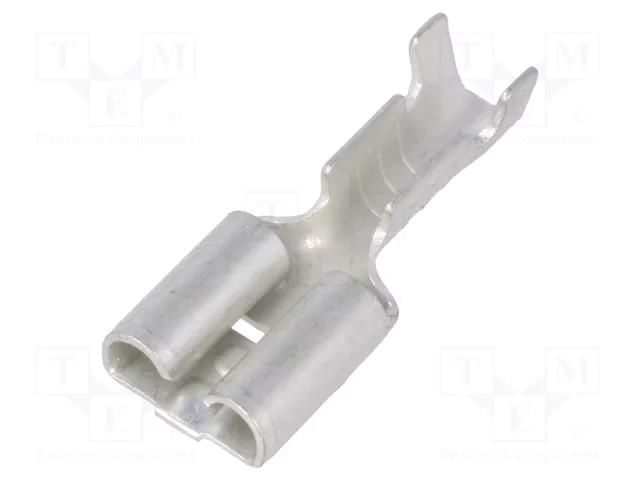 Terminal: flat; 6.3mm; 0.8mm; female; 0.5÷1.5mm2; crimped; straight VOGT 3832.67