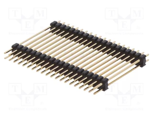 Connector: pin strips; pin header; male; PIN: 40; double deck; THT NINIGI ZL2038-40