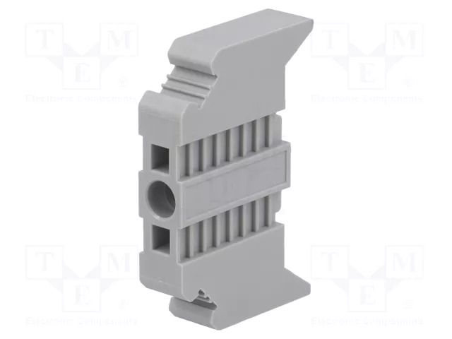 Holder; grey; L: 48.6mm; W: 9.5mm; H: 32.8mm; TS35 PHOENIX CONTACT E/NS35N