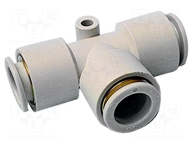 Tee fitting; reductive,plug-in; -1÷10bar; polypropylene; -5÷60°C SMC KQ2T08-06A