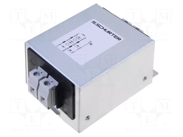 Filter: anti-interference; 250VAC; Cx: 100nF; Cy: 1.5nF; 0.8mH; 1MΩ SCHURTER 5500.2269