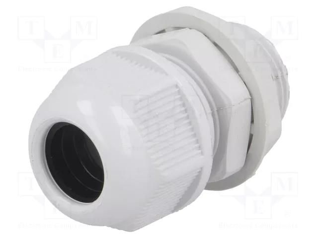 Cable gland; with long thread; M20; 1.5; IP65; polyamide; grey RAYCHEM RPG RNMG20X1.5L