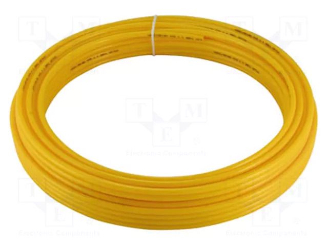 Pneumatic tubing; max.8bar; L: 20m; r bending min: 15mm; yellow SMC TU0604Y-20