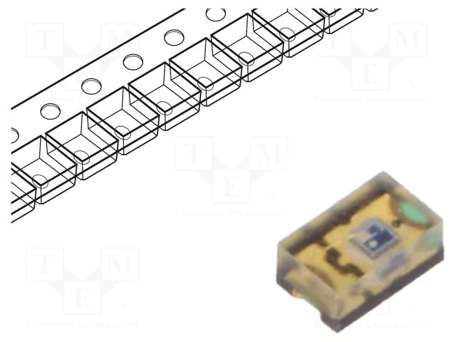 Phototransistor; 0805; SMD; λp max: 850nm; 20V; 60°; λd: 470÷1090nm VISHAY TEMT7000X01
