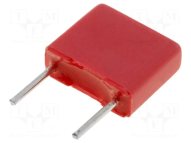 Capacitor: polyester; 100nF; 63VAC; 100VDC; 5mm; ±5%; 2.5x6.5x7.2mm WIMA MKS2-100N/100-5%-R